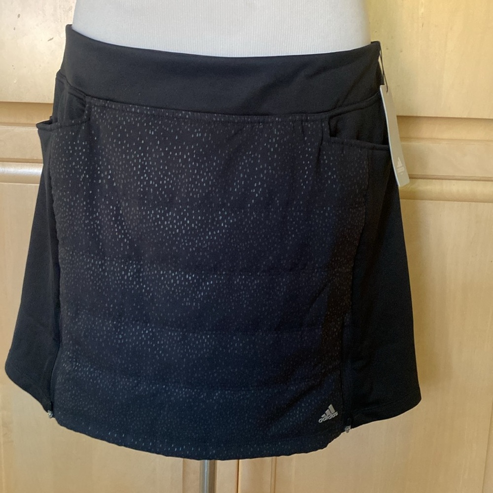 ADIDAS GOLF Quilted Black skirt Large